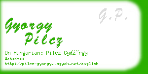 gyorgy pilcz business card